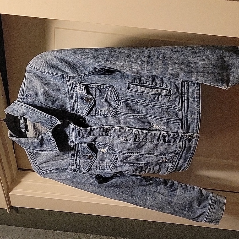 Morgan De Toi Large distressed denim jacket